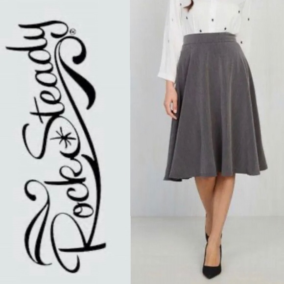 RockSteady Dresses & Skirts - RockSteady A-line skirt in grey, L